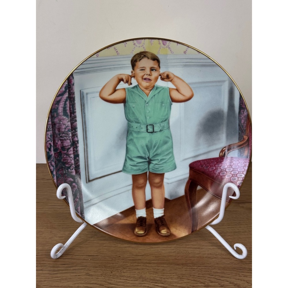 Hamilton Collection Little Rascals Spanky's Pranks Plate 8.5" Vintage
